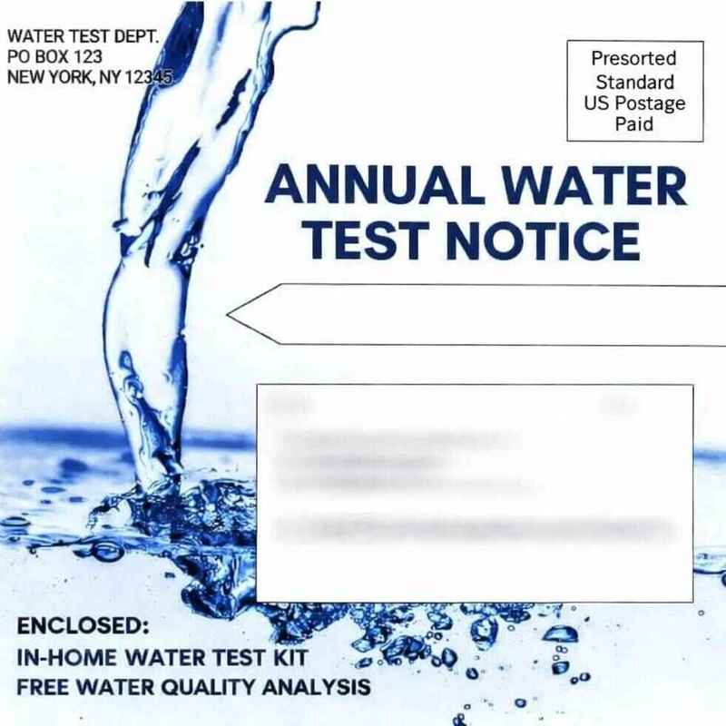 Annual Water Test